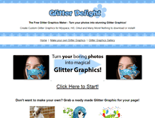 Tablet Screenshot of glitterdelight.com